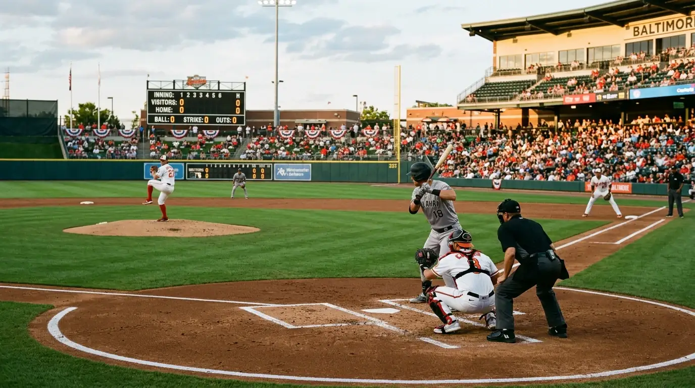 Marcador del primer inning de un partido de MLB con cuotas NRFI y YRFI